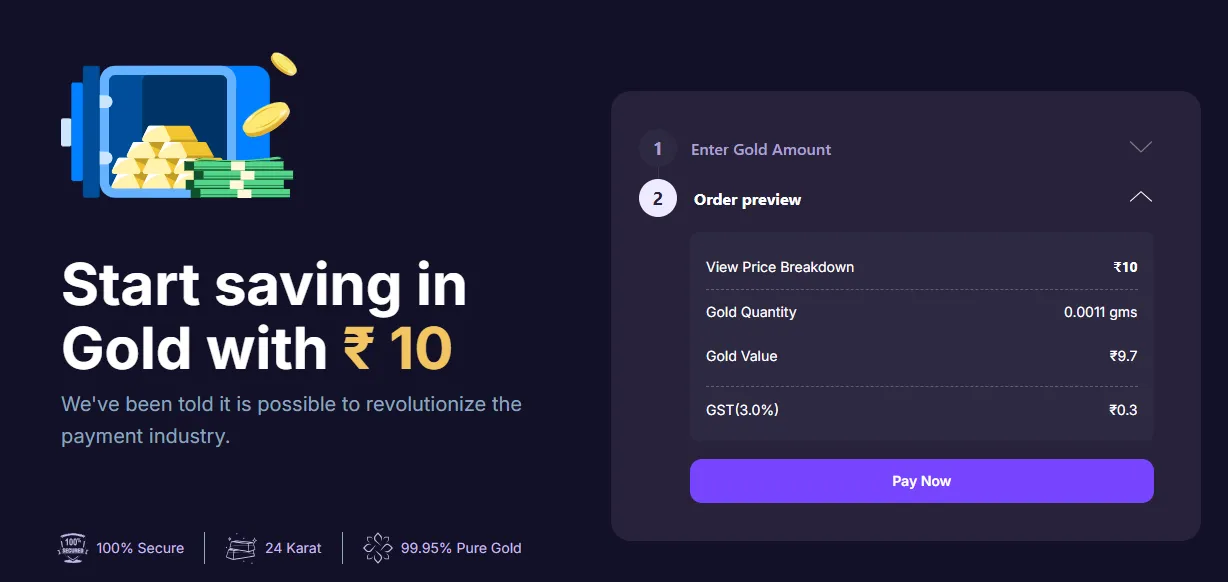 3% on the value of digital gold bought vanishes as GST!