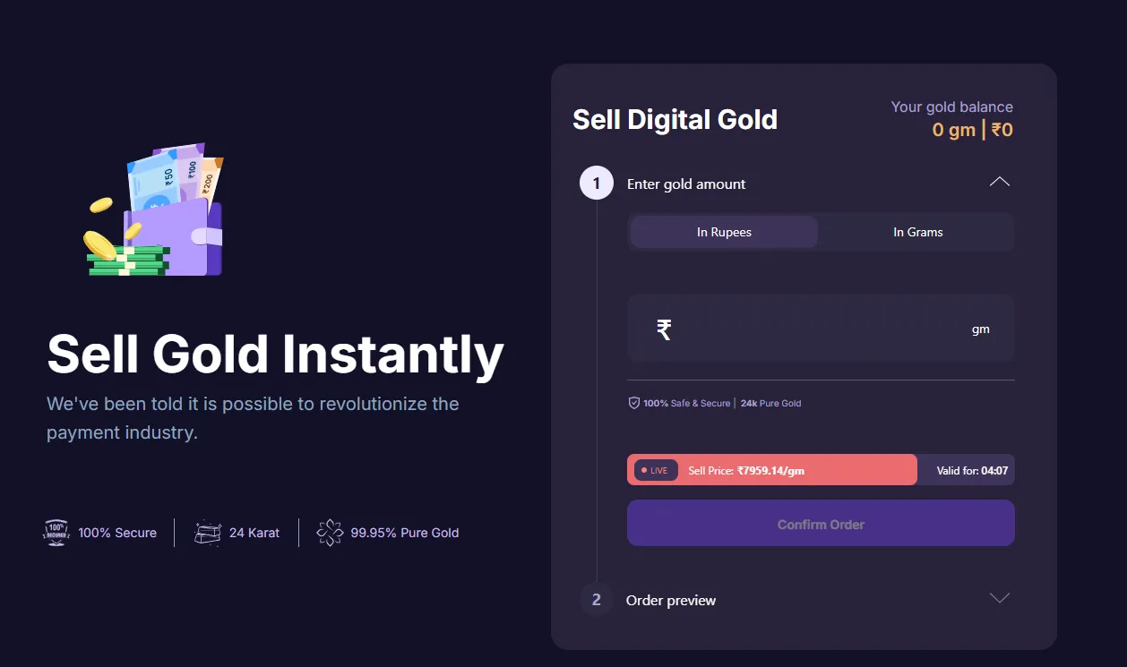 And Sell prices (when you are the seller) for gold are lower